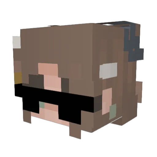 Shigua_C2555 Minecraft avatar head, 3D render