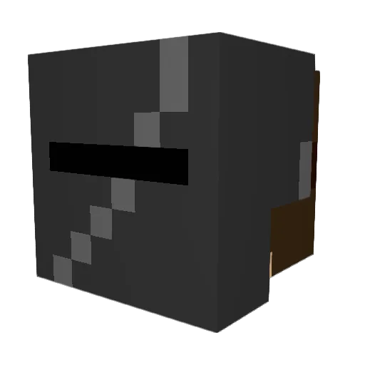 Shiguf Minecraft avatar head, 3D render