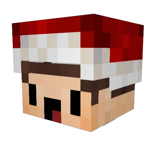ShiiZue Minecraft avatar head, 3D render