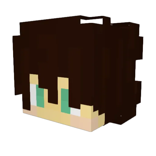ShiiroOmagi Minecraft avatar head, 3D render