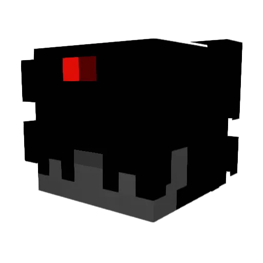 Shiirow Minecraft avatar head, 3D render