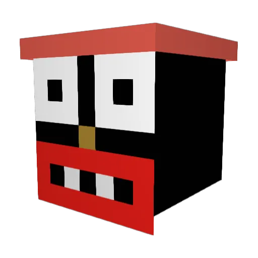 ShikRaus Minecraft avatar head, 3D render