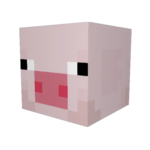 Shikadee Minecraft avatar head, 3D render