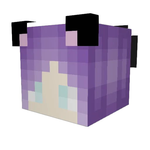 Shikalele Minecraft avatar head, 3D render
