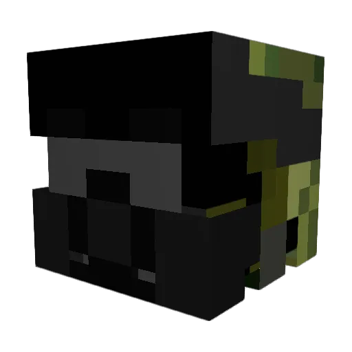 Shikalja Minecraft avatar head, 3D render