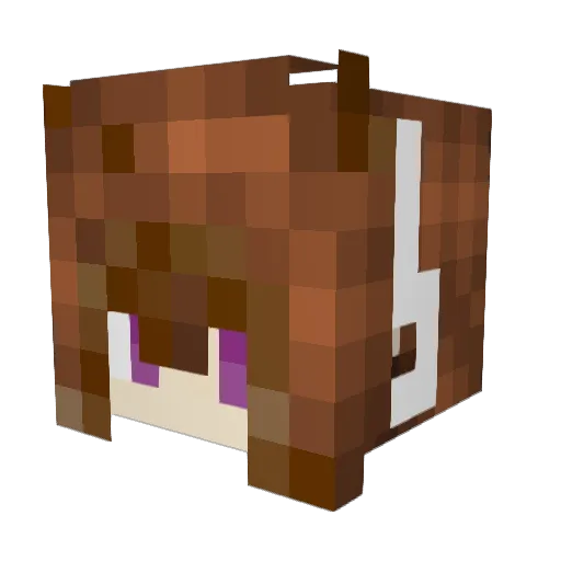 ShikibeMayu233 Minecraft avatar head, 3D render