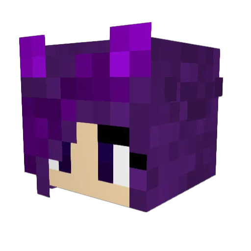 Shiko_Kiro Minecraft avatar head, 3D render