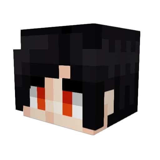 Shikumaa Minecraft avatar head, 3D render