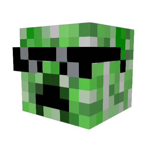 Shil0_ Minecraft avatar head, 3D render