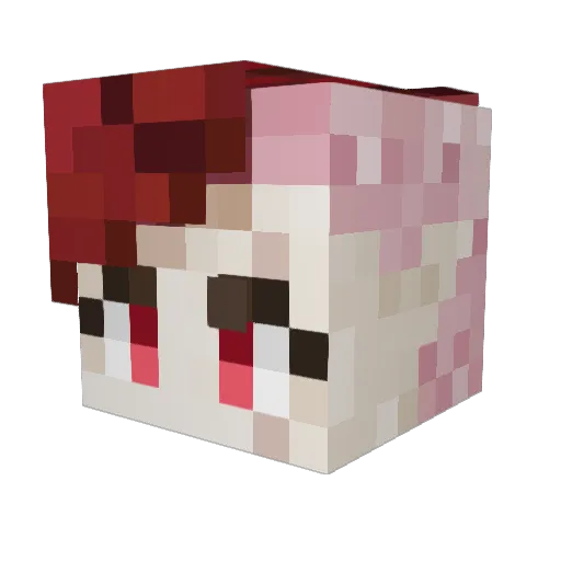 Shilgne Minecraft avatar head, 3D render