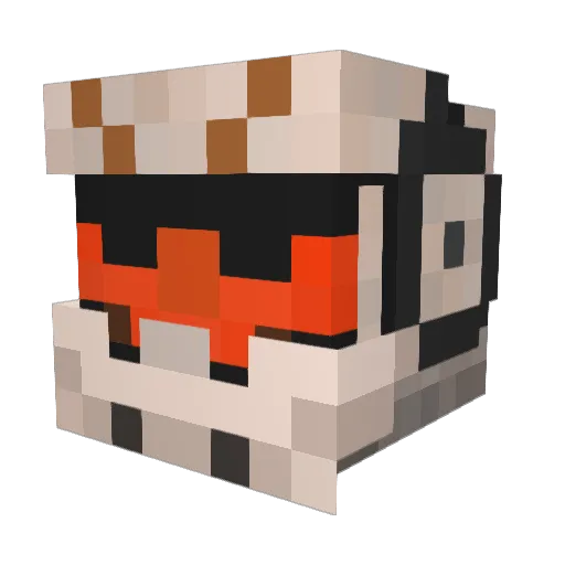 ShilkAA Minecraft avatar head, 3D render