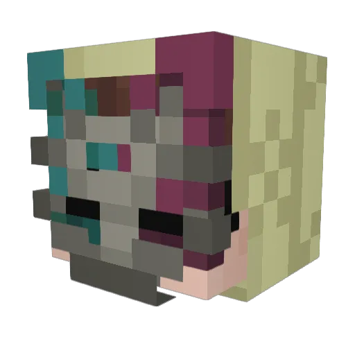 Shiloh_Shade Minecraft avatar head, 3D render