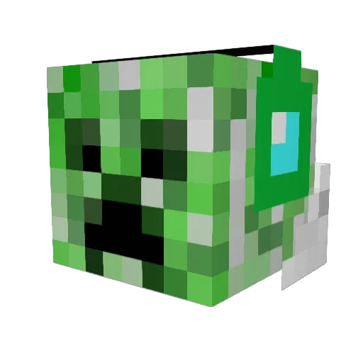 Shim0n Minecraft avatar head, 3D render