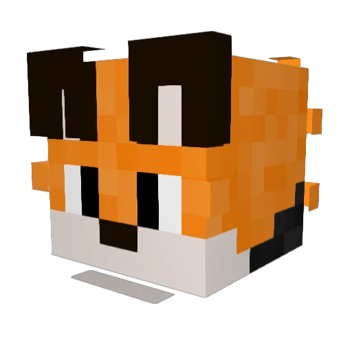 ShimShamSoTwo Minecraft avatar head, 3D render