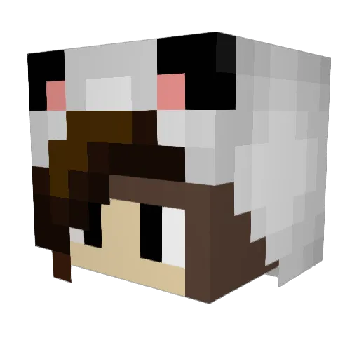 Shima_o Minecraft avatar head, 3D render