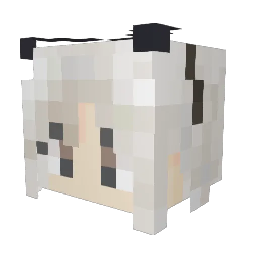 Shimakaze_sama Minecraft avatar head, 3D render
