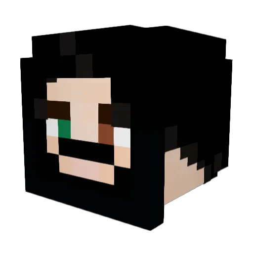 Shimatsu13 Minecraft avatar head, 3D render