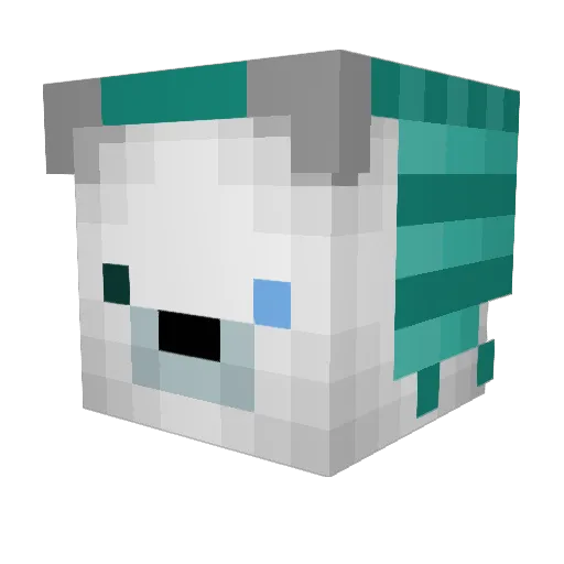 ShimesaRoar Minecraft avatar head, 3D render