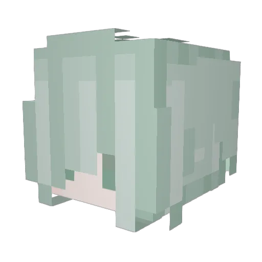 Shimesabababa Minecraft avatar head, 3D render