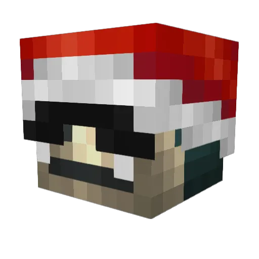 Shimmer027 Minecraft avatar head, 3D render