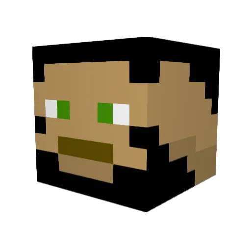 Shin95 Minecraft avatar head, 3D render
