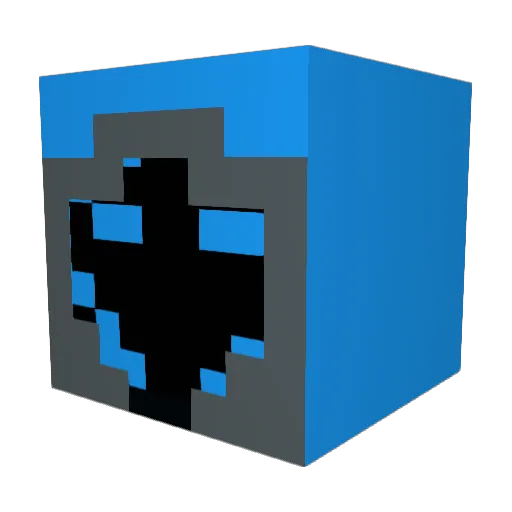 ShinChan77 Minecraft avatar head, 3D render