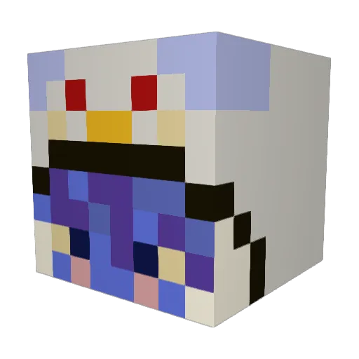 ShinRun Minecraft avatar head, 3D render