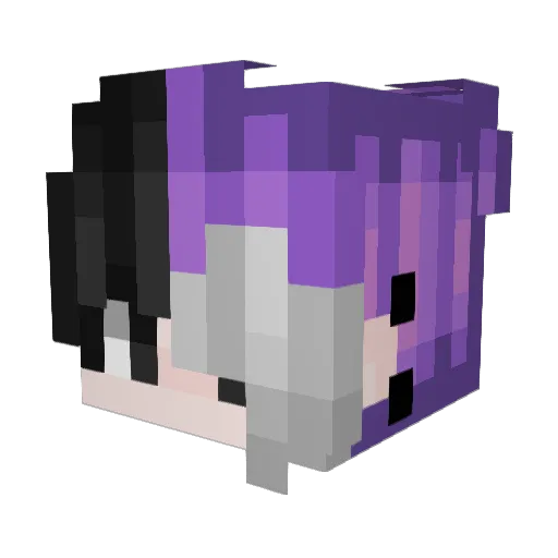 Shin_sk7 Minecraft avatar head, 3D render