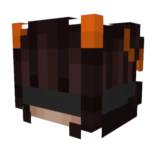 ShinaSuki Minecraft avatar head, 3D render