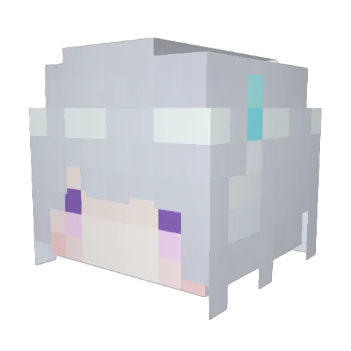 Shina_1107 Minecraft avatar head, 3D render