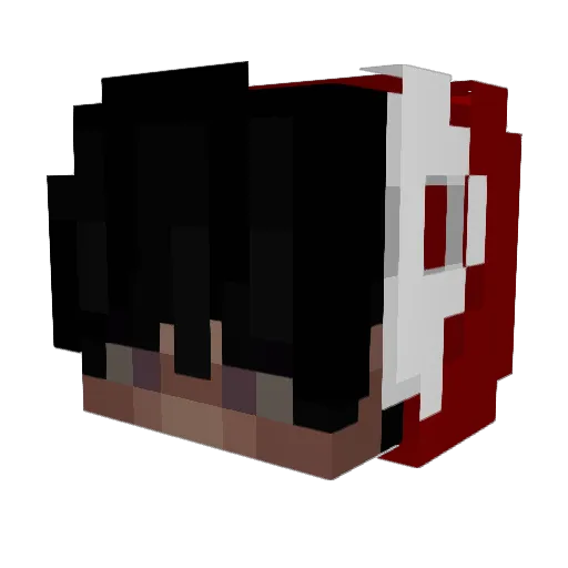 Shinatxwn Minecraft avatar head, 3D render