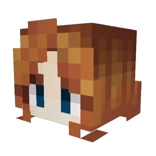 Shind4_ Minecraft avatar head, 3D render