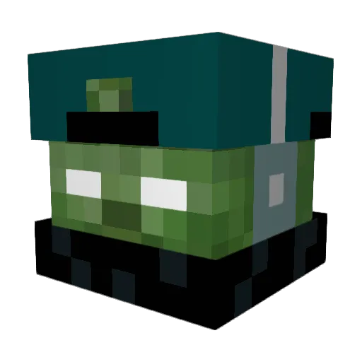 Shinda_Ace Minecraft avatar head, 3D render