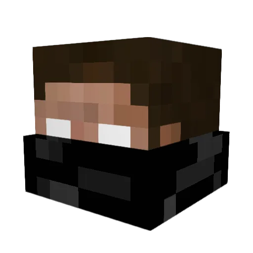 Shindeep Minecraft avatar head, 3D render
