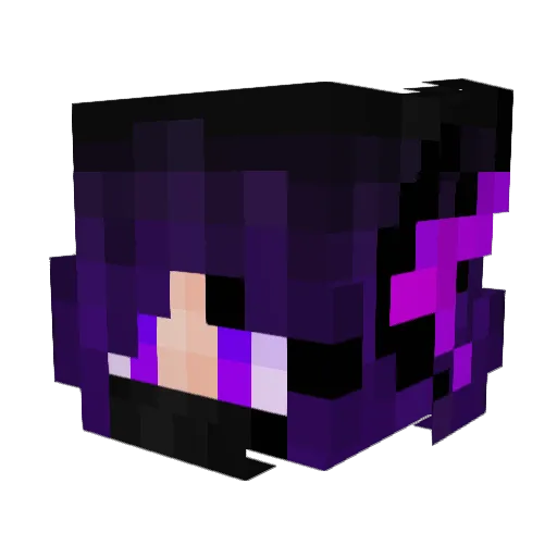 Shindryrth Minecraft avatar head, 3D render