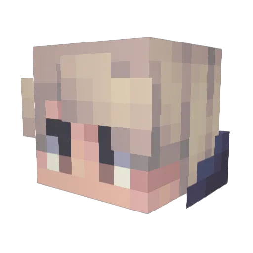 Shine_924 Minecraft avatar head, 3D render