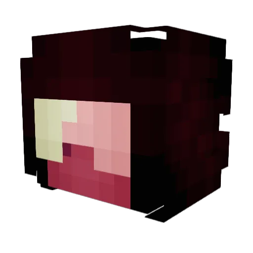 ShineandRise Minecraft avatar head, 3D render