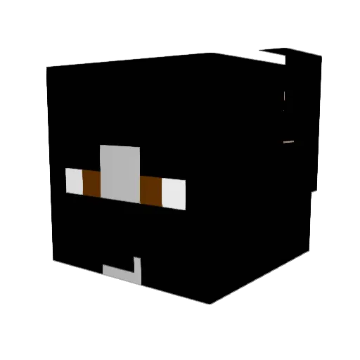 ShinerTheDog Minecraft avatar head, 3D render