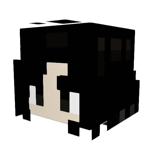 ShineyKid Minecraft avatar head, 3D render