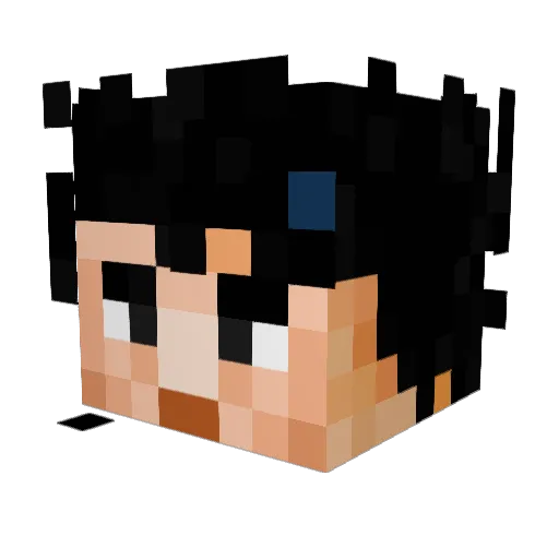 ShingYeaa Minecraft avatar head, 3D render