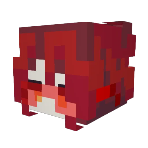 Shingyxs Minecraft avatar head, 3D render