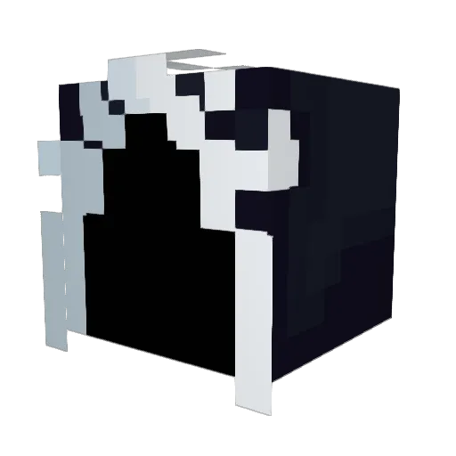 Shini2k Minecraft avatar head, 3D render