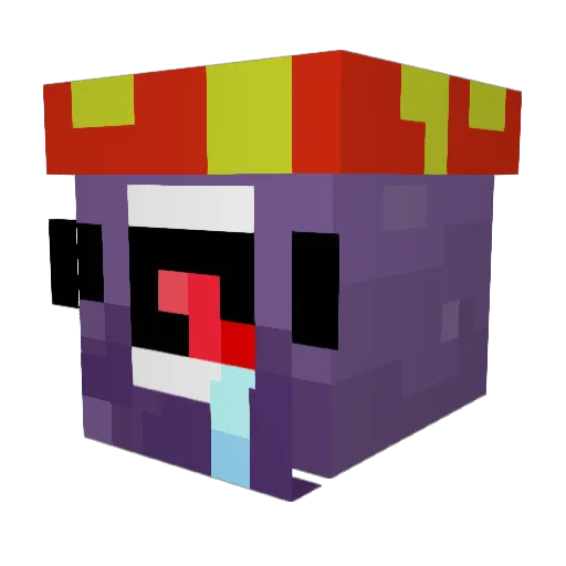 Shinichikuro Minecraft avatar head, 3D render