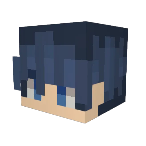 ShinieMOFU Minecraft avatar head, 3D render