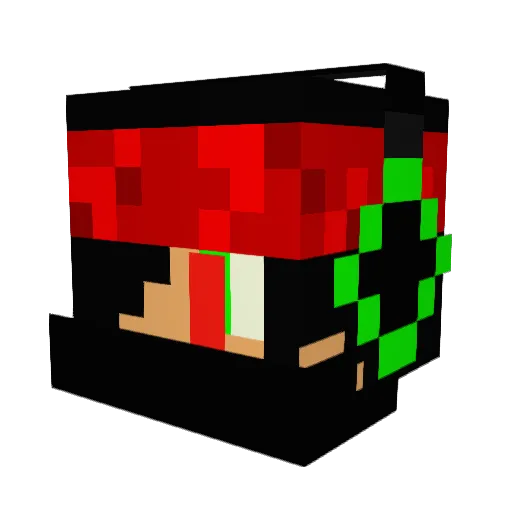 ShinigamiGPlay Minecraft avatar head, 3D render