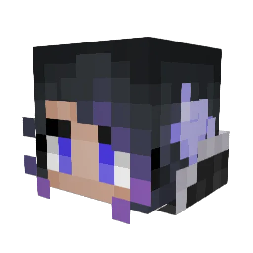 ShiningDiamonds9 Minecraft avatar head, 3D render