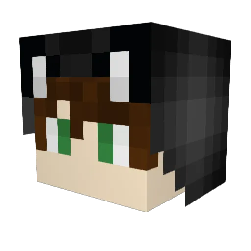 ShiningGray Minecraft avatar head, 3D render