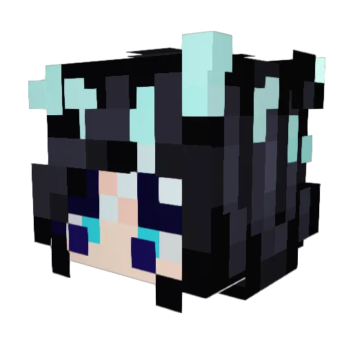 ShiningLily Minecraft avatar head, 3D render