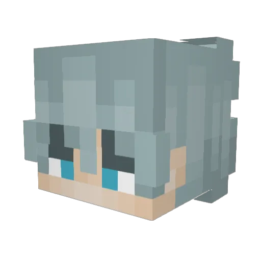 ShiningNicky Minecraft avatar head, 3D render