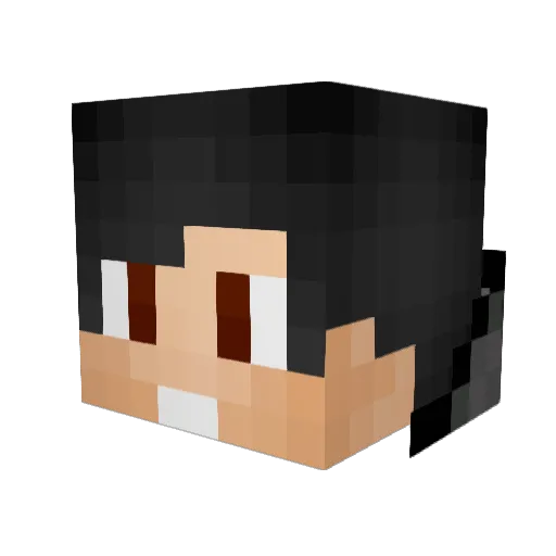 ShiningNight Minecraft avatar head, 3D render
